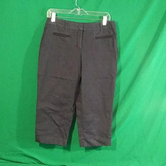 LOFT Pants - LOFT Julie capri dress pants gray sz 8p